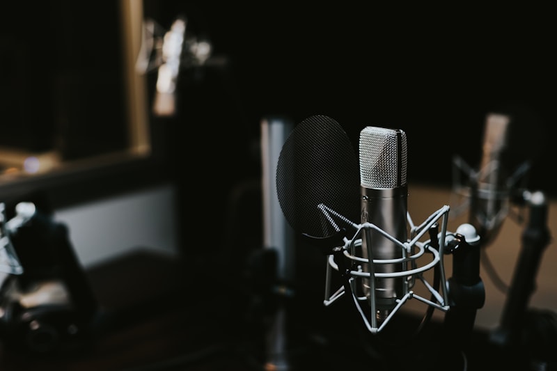 Estudio de grabación de podcast